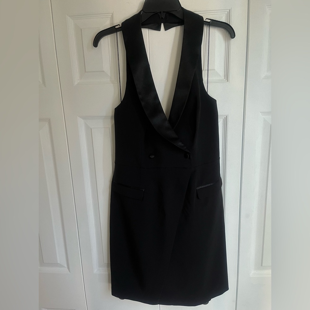 Aidan Maddox Cocktail Blazer Halter Dress